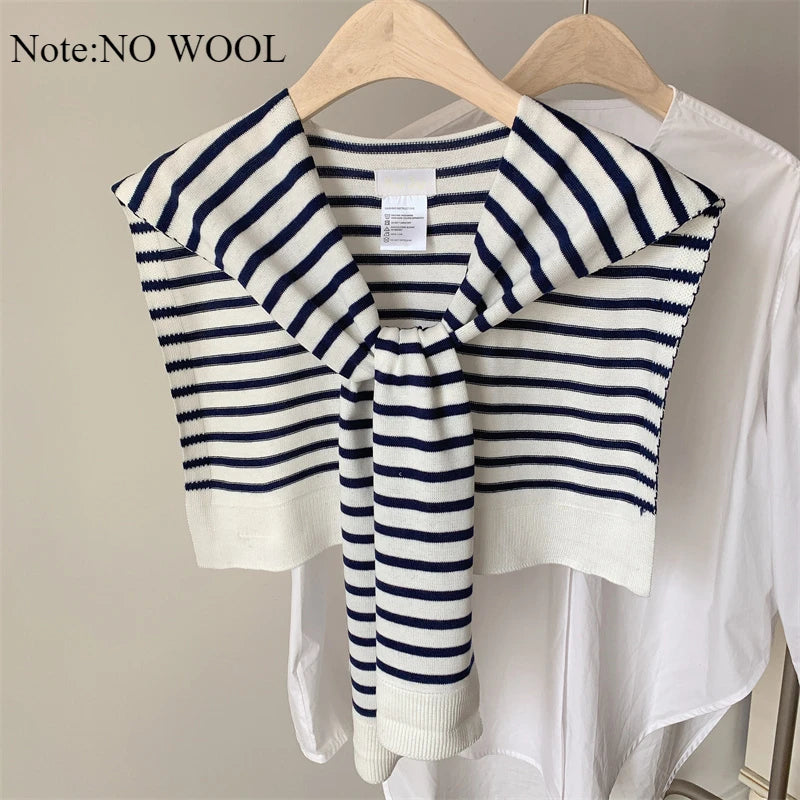 Women’s Wool Triangle Scarf – Multi-Functional Knitted Headscarf