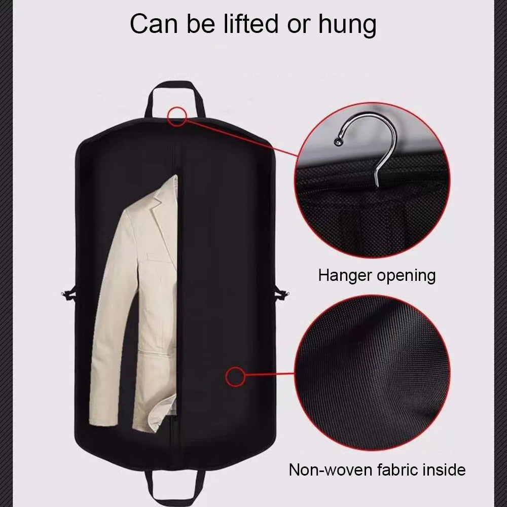 Garment Suit Bag - Travel & Storage Clothes Cover with Zipper Handle for Suits, Dresses & Coats