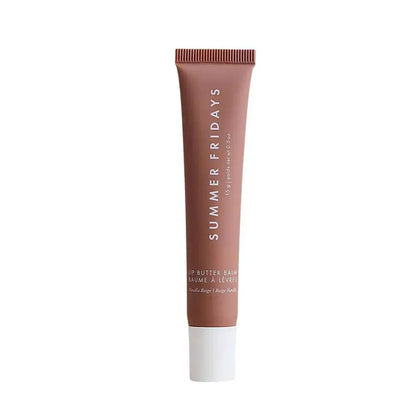 Summer Fridays Vanilla Beige Lip Balm Set – Moisturizing Lip Gloss & Transparent Lipstick with Soft Tube & Mirror