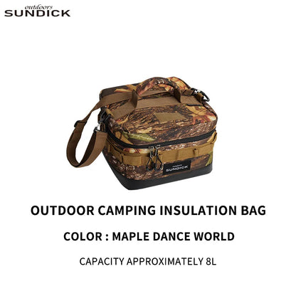 Camping Insulated Bowl & Cup Storage Bag – Outdoor Portable Lunch Bag, Available in Black, Brown, Army Green, and Camo
