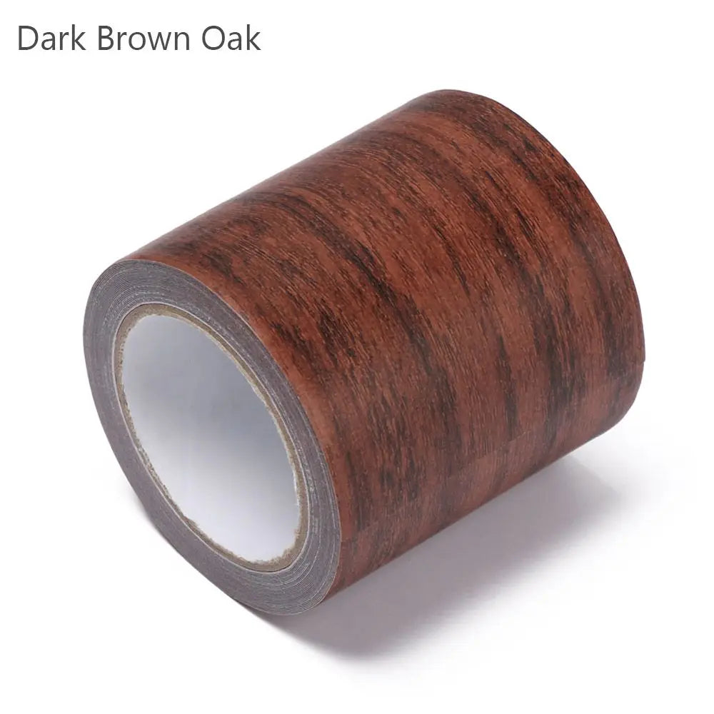 Wood Grain Repair Adhesive Tape - 5.7cm/8cm Floor Furniture Renovation Sticker for Skirting Lines Home Decor