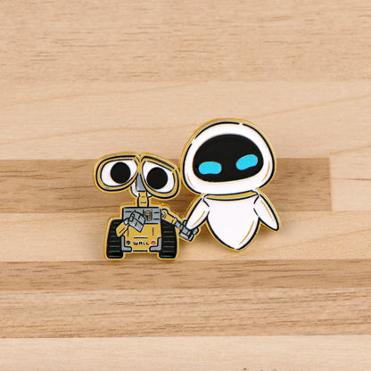 Cute Robot Enamel Pin - Cartoon Lapel Brooch for Coats, Clothing & Gifts