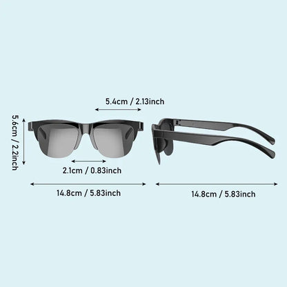 Smart Bluetooth V5.3 Sunglasses – HiFi Call Outdoor Sports Headphones with Anti-Touch UV Protection for Men & Women
