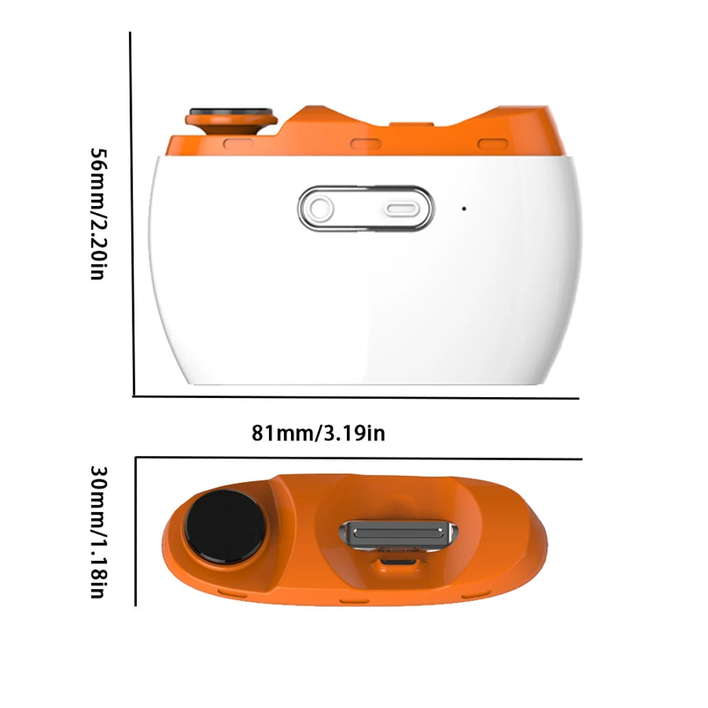 2-in-1 Electric Nail Clipper with Light - Type-C Rechargeable Manicure Machine, Portable Automatic Nail Cutter