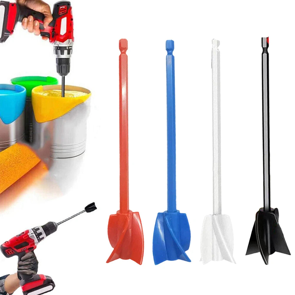 Epoxy Mixer Paint Drill Attachment - Paddle Consistency Liquids Resin Stirrer Head with Drill Chuck, Paint & Resin Mixer Attachment