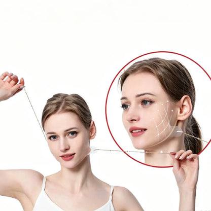 18-Piece Invisible Face Lift Tape and Band Set – Adjustable Elastic Straps for Facial Beauty and Makeup Styling