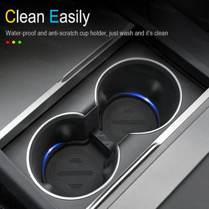 Tesla Center Console Organizer Tray – Storage Box and Cup Holder Insert for Model Y Juniper, Model 3 and Model YL (2025–2026)