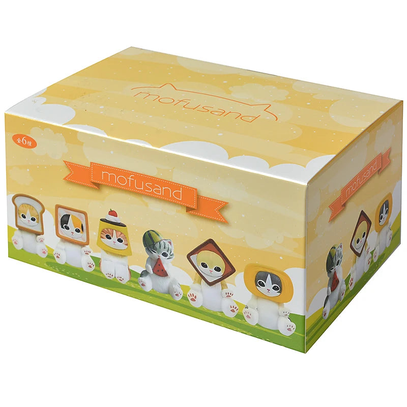 Mofusand Shark Cat Mini Figures - Cute Blind Box Animal Anime Ornaments for Kids and Collectible Gifts