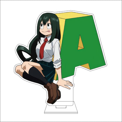 My Hero Academia 16cm Acrylic Figure Stand - Ochaco Uraraka, Shoto Todoroki, and Izuku Midoriya Anime Collectible Decor Gift