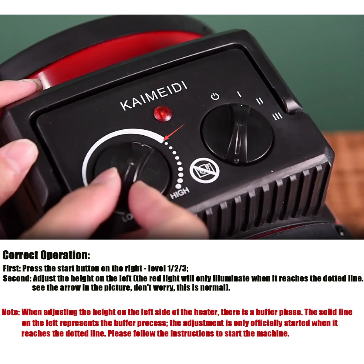 3000W Portable Electric Space Heater - Adjustable Thermostat, 2 Heat Settings, Fan Mode & Tip-Over Protection