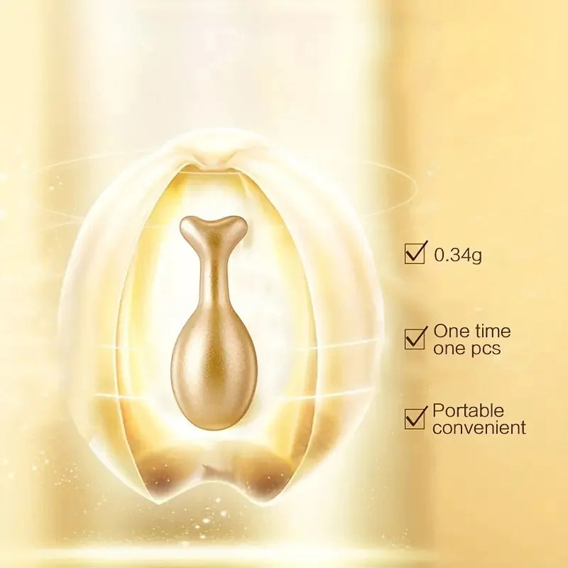 Placenta & Hyaluronic Acid Essence Capsules - Deep Hydration and Nourishing Facial & Neck Skincare for Smooth, Radiant-Looking Skin