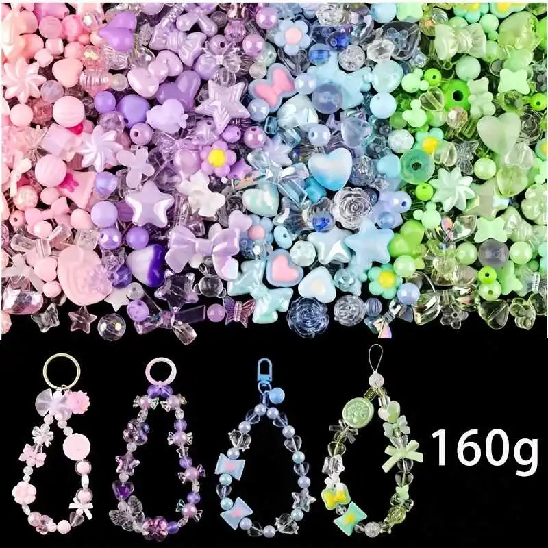 Candy Color Acrylic Beads - Mixed Style DIY Beads for Handmade Bracelets, Phone Chains & Jewelry Making
