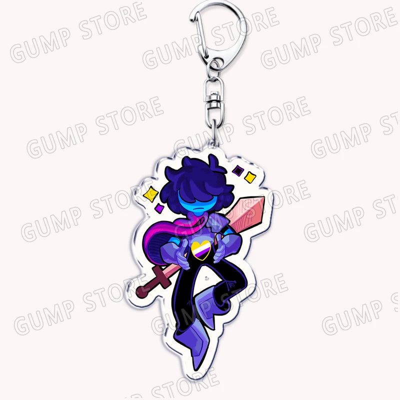 Deltarune & Undertale Keychains – Ralsei, Kris, Susie & Spamton Fan Gaming Accessories