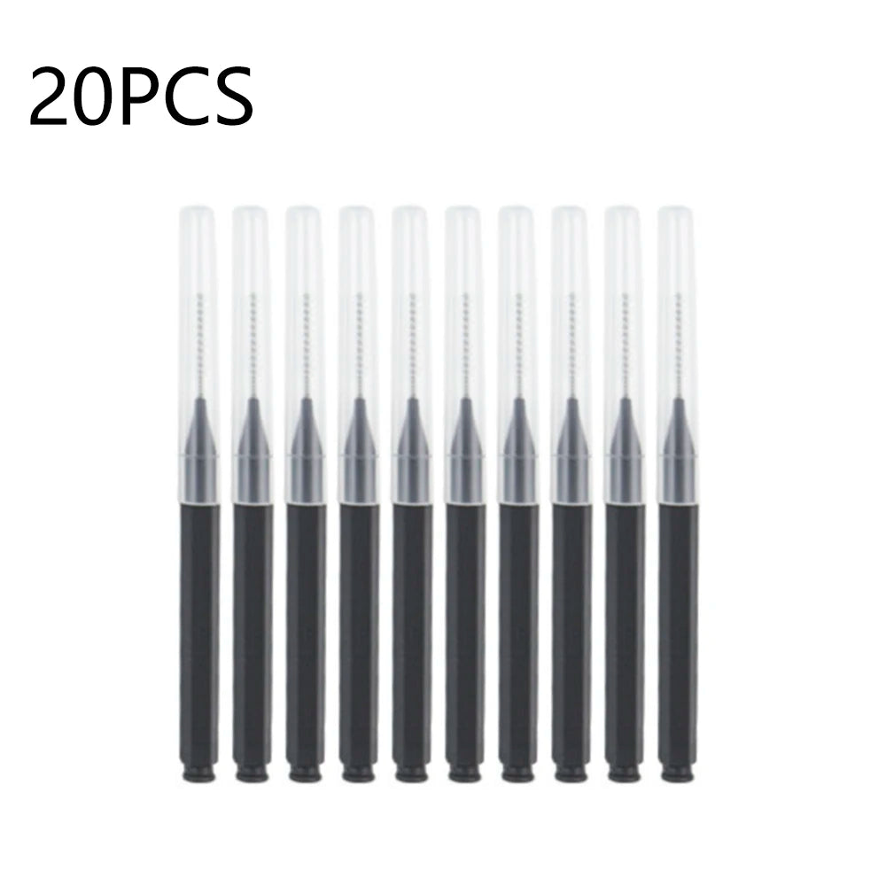 10/20/50PCS Mini Eyebrow & Lash Brushes – Disposable Bendable Brow Perm & Micro Eyelash Applicator Tools