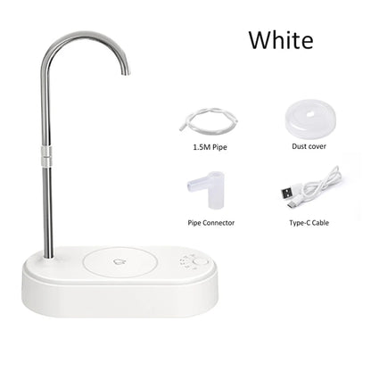 Electric Water Pump Dispenser — Automatic Gallon Bottle Pump for Home & Office, Portable Cold Water Pump