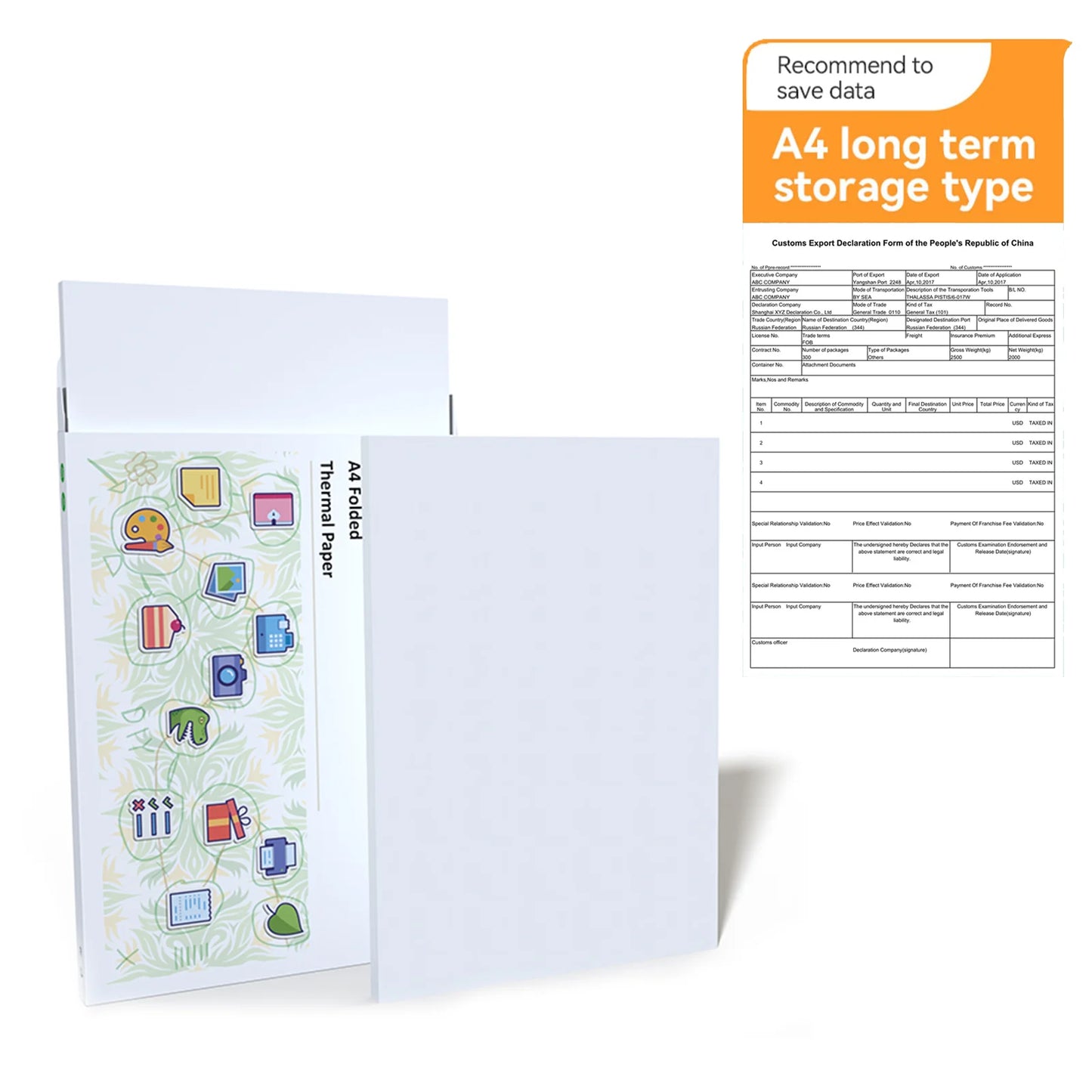 A4 Thermal Paper Roll – 210x30mm for A4 Wireless Bluetooth A40/X8 Printer