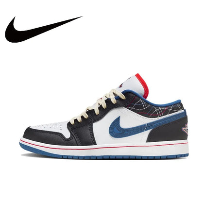 Nike Air Jordan 1 Low – Light Smoke Grey Retro Basketball Shoes | Men's Wear-Resistant, Anti-Slip Sneakers