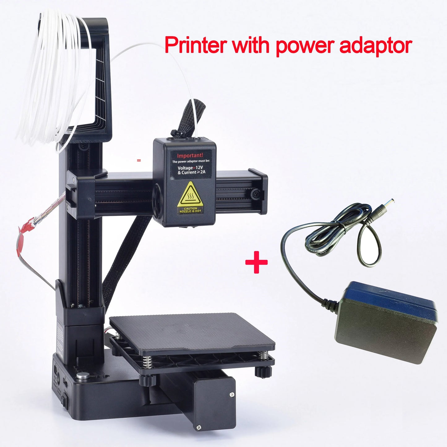 EasyThreed Entry-Level 3D Printer – Compatible with 1.75mm PLA & TPU Filament, Includes Power Adapter
