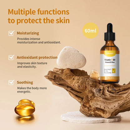 Vitamin E Facial Oil - Hydrating Anti-Wrinkle Skincare for Smooth, Radiant-Looking Skin