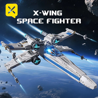 TOYLINX 1271PCS Space Fighter Jet Building Blocks — DIY MOC Model Toy | Educational Birthday & Christmas Gift for Kids