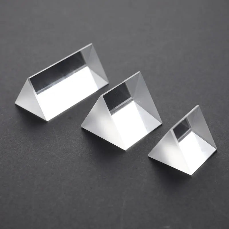 Triangular Prism Crystal – Rainbow Light Refraction Physics Experiment Toy for Kids & Photography