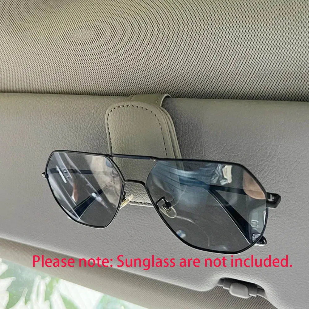 Universal Car Sun Visor Organizer Clip – Sunglasses Holder, Card & Pen Storage Auto Accessory