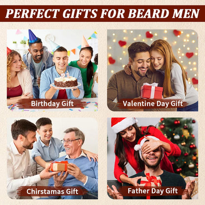 2-Piece Beard Volumizing & Conditioning Oil Set for Men – Moisturizing Facial Hair & Mustache Care Oil for Softer, Fuller, Healthier Beard Grooming