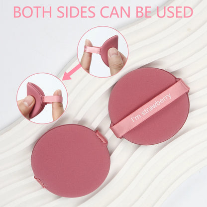 Karsyngirl 7-Piece Strawberry Makeup Sponge Set — Double-Sided Soft Cosmetic Puffs for Powder & Beauty Application