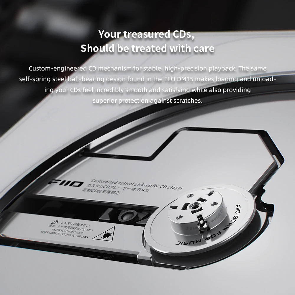 FIIO Snowsky BEATBOX Portable CD Player - FM Radio Bluetooth Speaker USB CD Ripper Rechargeable Audio Device