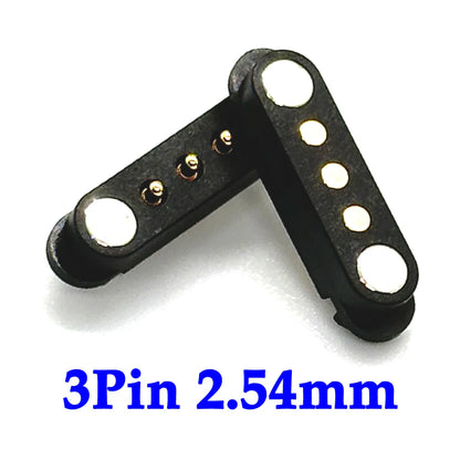2A DC Magnetic Pogo Pin Connector Set - 2Pin 3Pin 4Pin 5Pin Spring Loaded Male Female Power Socket for Electronics Projects
