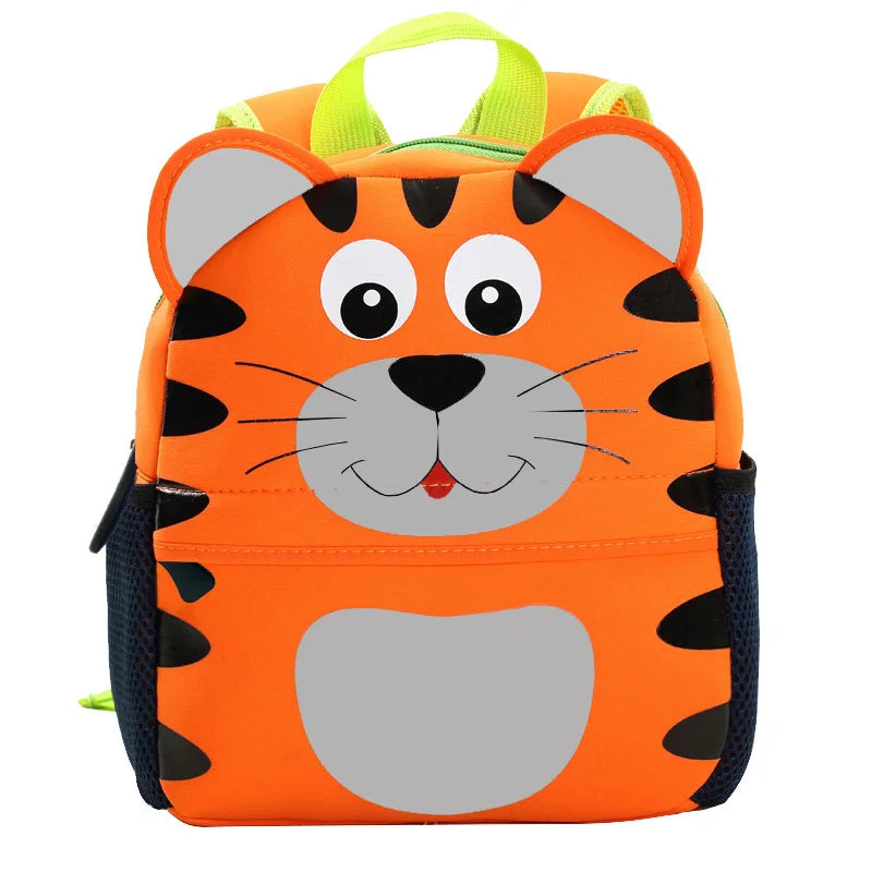 3D Cartoon Animal Kids Backpack | School Bag for Girls & Boys, Kindergarten Toddler Backpack Ages 2-5