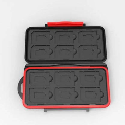 Water-Resistant Memory Card Case – Durable SD & Micro SD Holder, 12-Slot Cards Box Wallet for DS Games