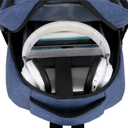 Men’s Large Capacity Backpack — Simple Fashion Travel & Student Laptop Bag