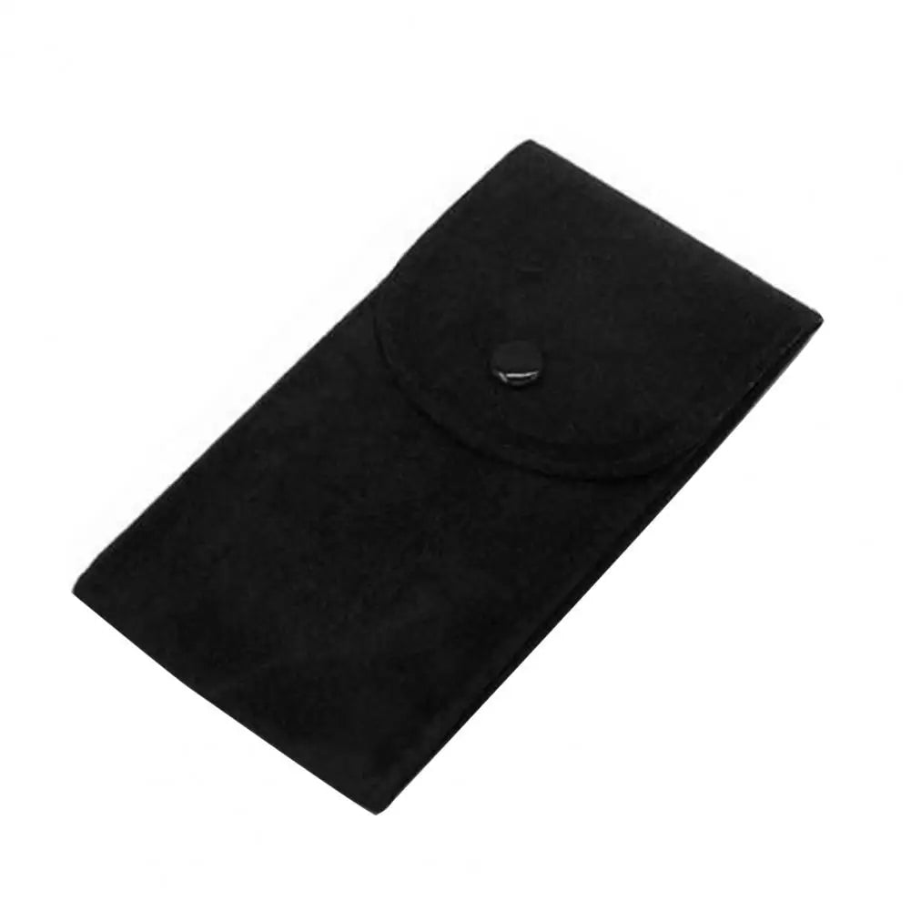 Portable Velvet Watch Bag – Shockproof Jewelry Pouch with Press Button Snap Design for Gift & Storage