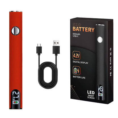 510 Thread 650mAh Rechargeable Battery Pen – Smart USB Charging Power Tool for Soldering & Mini Repair Applications