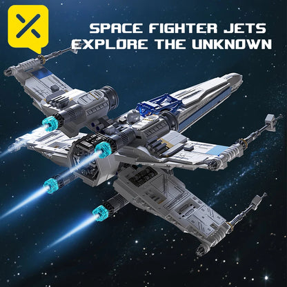 TOYLINX 1271PCS Space Fighter Jet Building Blocks — DIY MOC Model Toy | Educational Birthday & Christmas Gift for Kids