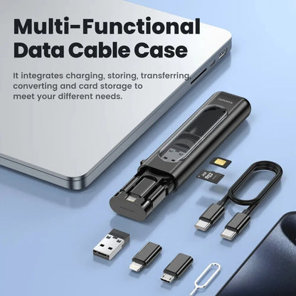 Toocki 5-in-1 USB-C to USB-C PD 60W Fast Charging Cable Set – Multi Adapter Charging Kit for iPhone 15 Pro Max, Samsung S23 & Xiaomi Devices