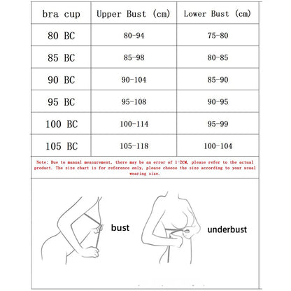 Front Button Sexy Brassiere - Anti-Sagging Gathered Design, No Steel Ring, Large Size Thin Section Underwear Bra for Ladies