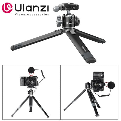 Ulanzi MT-24 Vlog Lite Metal Tripod – Extendable Monopod with Ballhead, Cold Shoe, Arca Quick Release, 1/4" Mount, 2.5KG Max Load