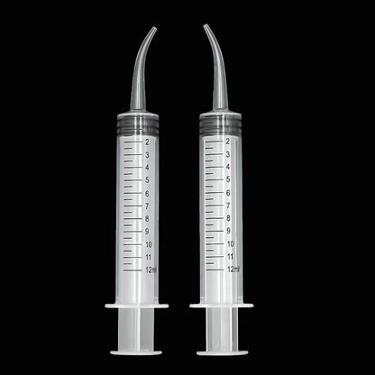 Elbow Syringe Bird Feeding Tool - 12ml Needleless Plastic Medicine Feeder for Pigeon Chick Hand Feeding