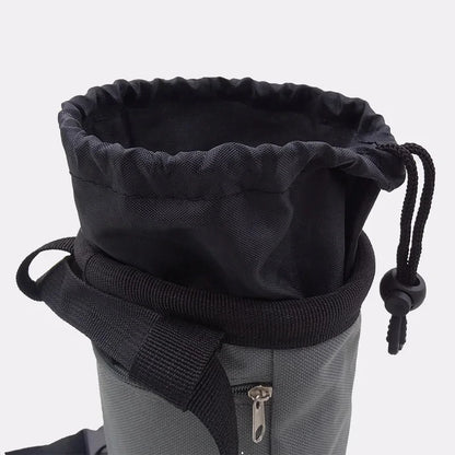 Waterproof Rock Climbing Chalk Bag: Magnesia Sack with Pocket for Outdoor Bouldering | Climbing Equipment Essential