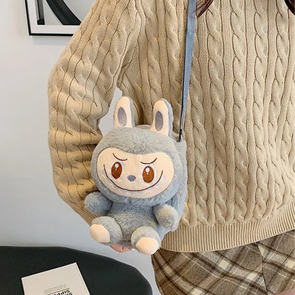 Fashion Cute Plush Doll Crossbody Bag — Multifunctional Phone Pouch & Toy, Versatile Birthday Gift for Girls
