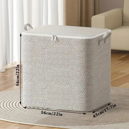 Large Capacity Household Storage Bag – Non-Woven Closet Organizer for Quilts, Clothing & Toys