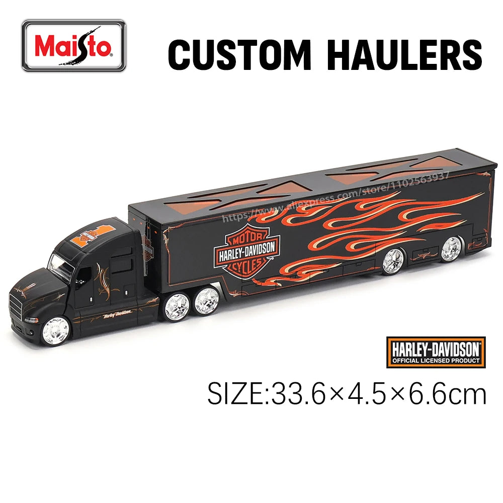 Maisto 1:64 Mack Anthem & LoneStar Trailer Model — Alloy Diecast Transport Simulation Car Collection