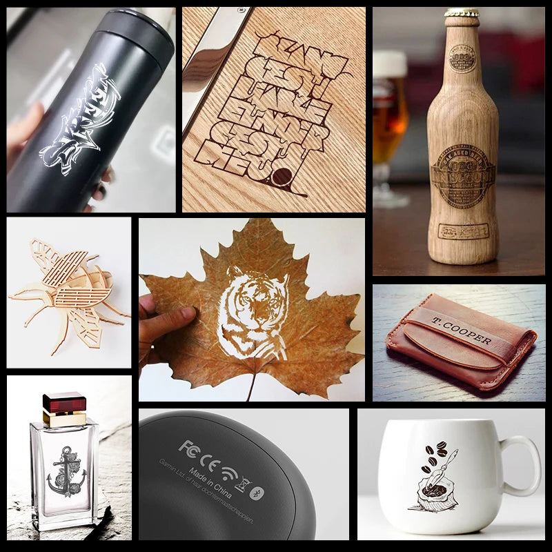 MR.CARVE C1 Portable Laser Engraver – Mobile APP Compatible for Windows & Mac, Engraves Wood, Plastic, Metal & More