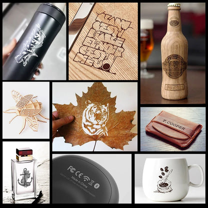 MR.CARVE C1 Portable Laser Engraver – Mobile APP Compatible for Windows & Mac, Engraves Wood, Plastic, Metal & More