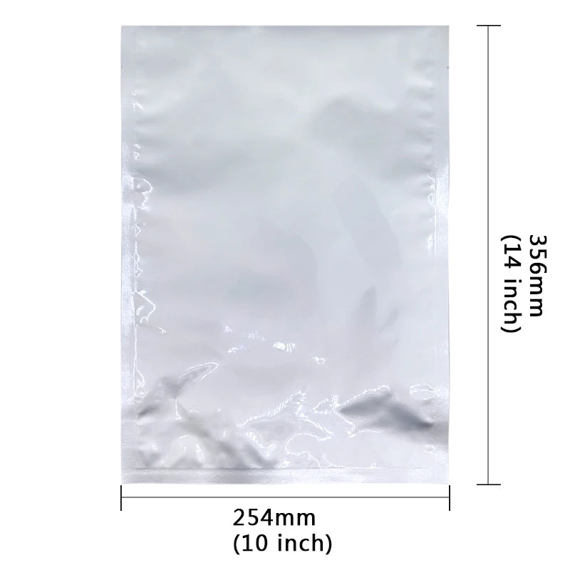 10-Pack 5-Gallon Mylar Bags — Resealable Aluminum Foil Food Storage, Light-Proof & Food-Grade (20"x30")