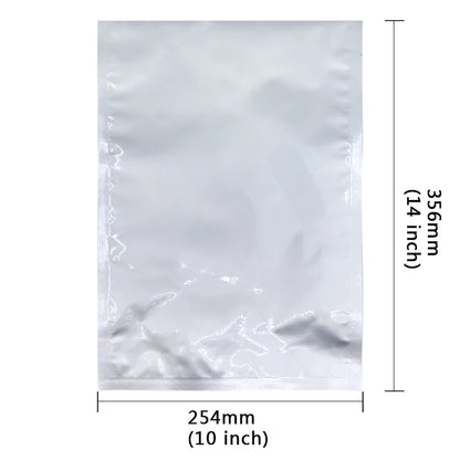 10-Pack 5-Gallon Mylar Bags — Resealable Aluminum Foil Food Storage, Light-Proof & Food-Grade (20"x30")