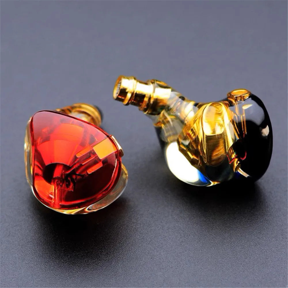 FENGRU QZX-A1 Custom Resin In-Ear Earphones - HiFi Sport Headphones with MMCX Interface, Cable Not Included