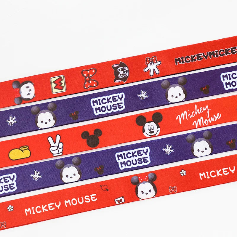 Disney Mickey ID Card Holder Lanyard – Girls Door Card Case, Hanging Rope Badge Holder, Neck Strap for Business Cards, Small Gift